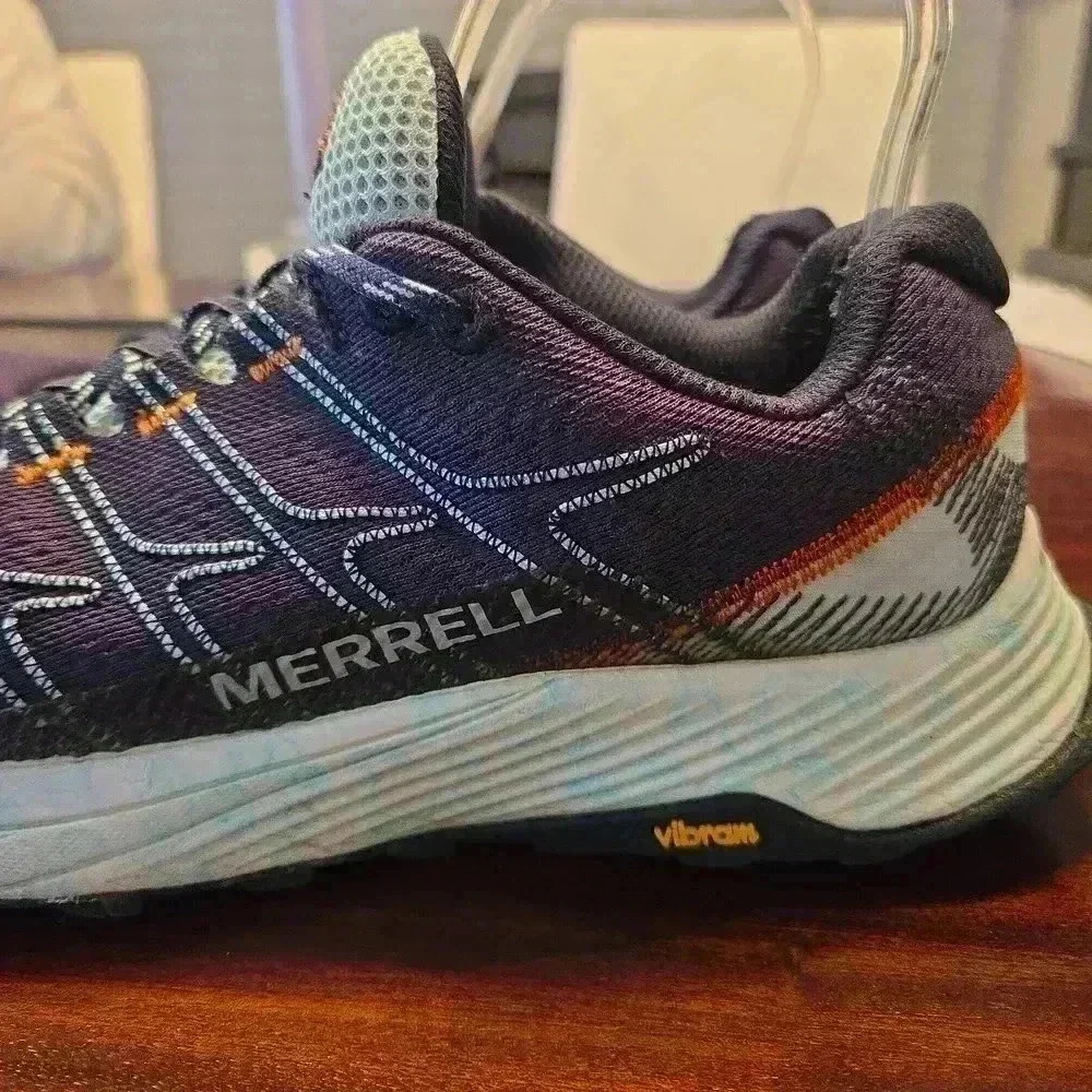 Merrell Floatpro MOAB Flight Trail Running Shoes Navy Blue Womens Size 8